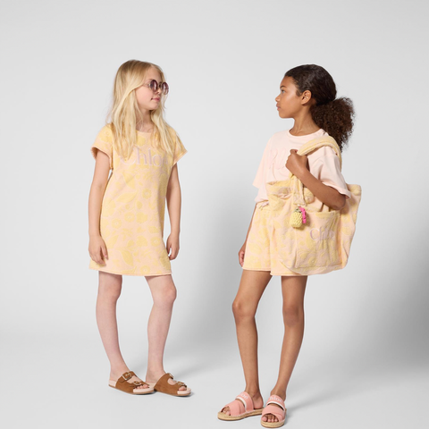 CHLOE Girls Pink Yellow Short