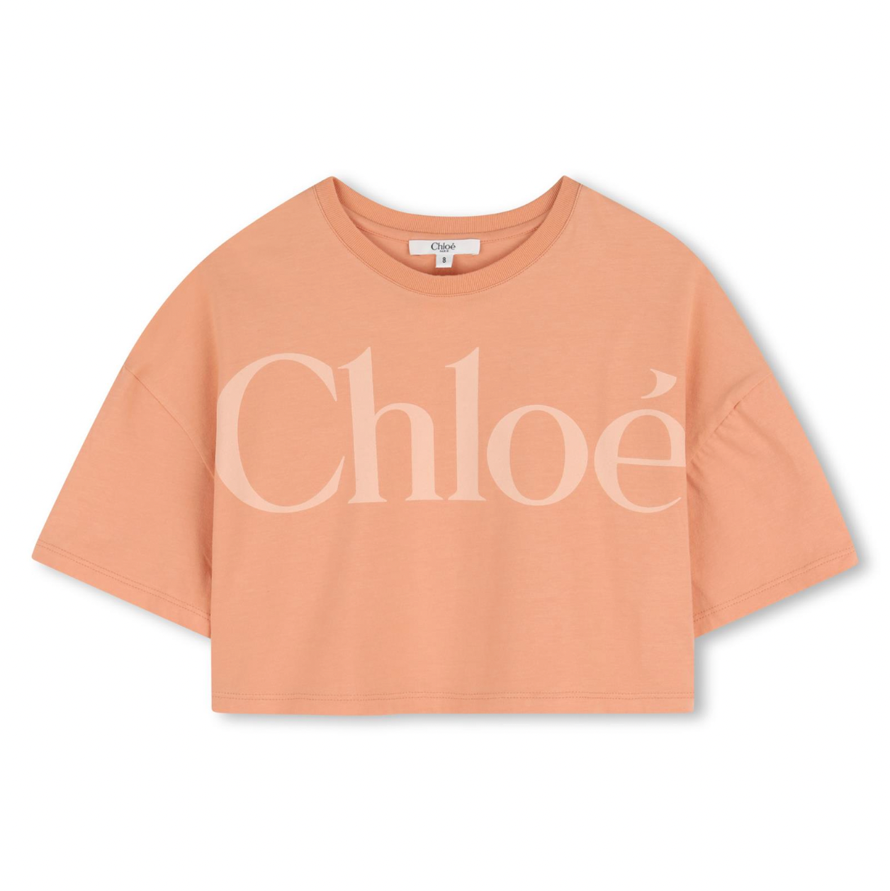 CHLOE Girls Peach Logo T-Shirt