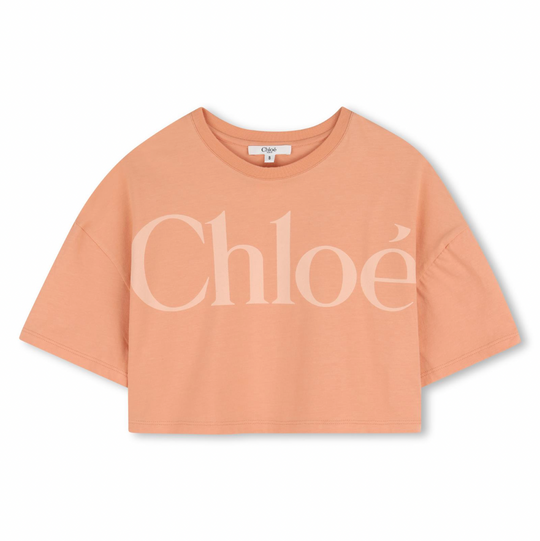 Girls Peach Logo T-Shirt