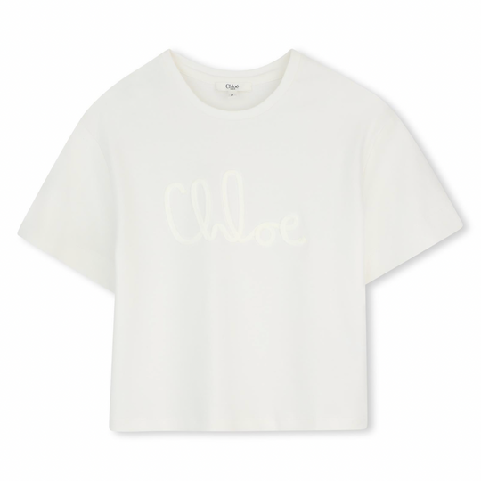 Girls Offwhite Logo T-Shirt