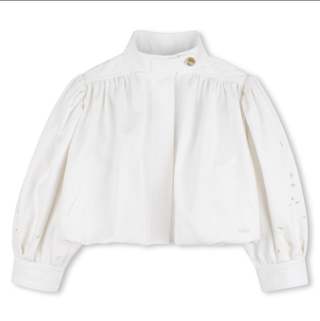 CHLOE Girls Offwhite Jacket