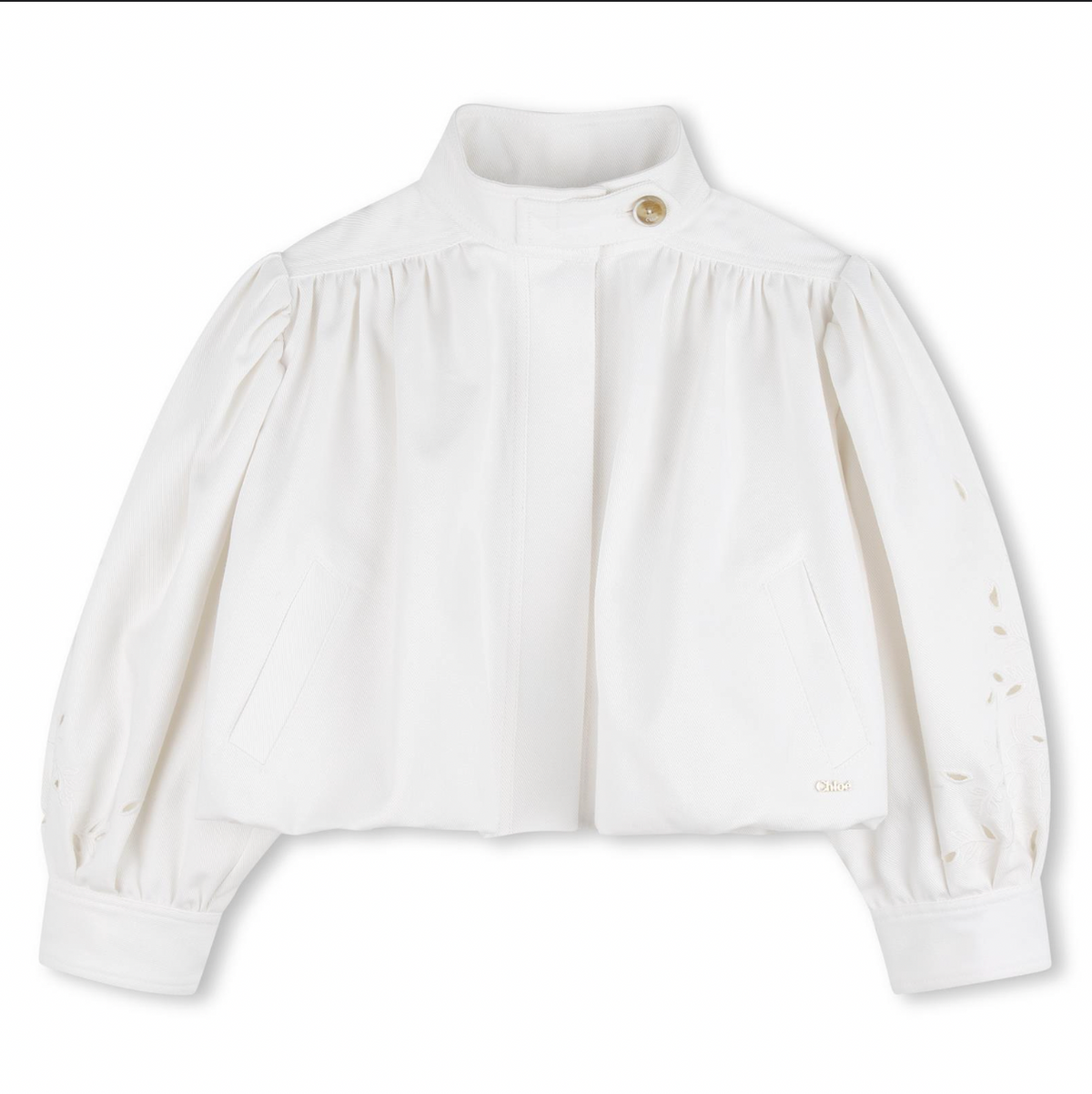 CHLOE Girls Offwhite Jacket