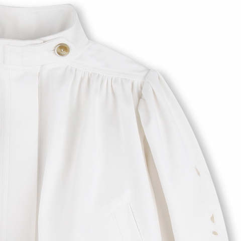 CHLOE Girls Offwhite Jacket