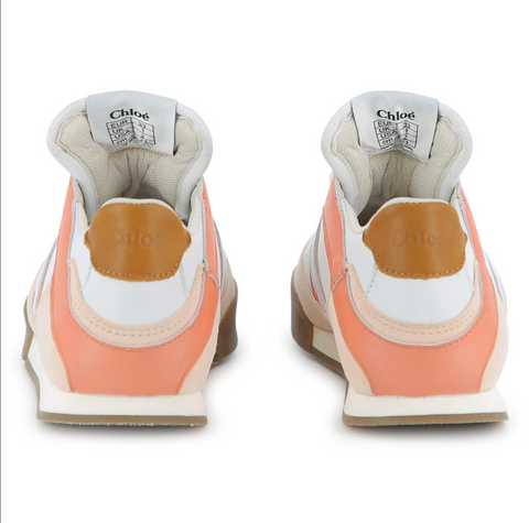 CHLOE Girls Apricot Trainers