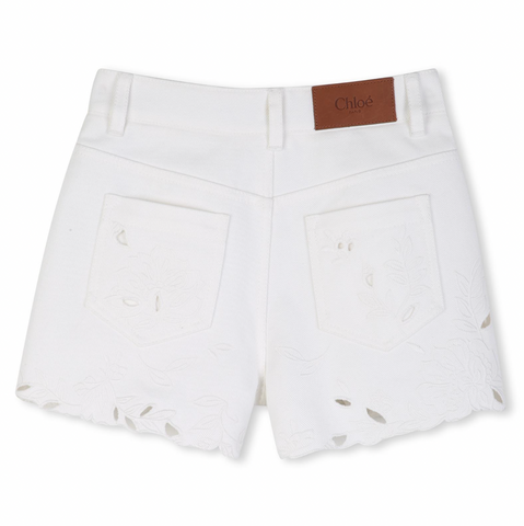 CHLOE Girls Offwhite Short