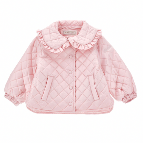 Monnalisa Girls Pink Frill Jacket