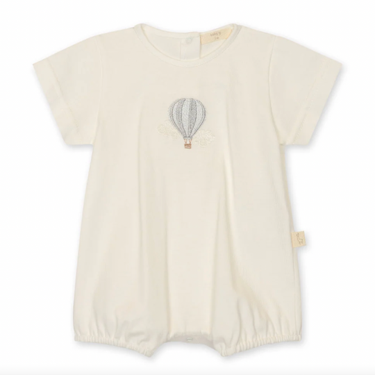 Baby Boys Cream Balloon Romper
