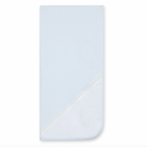Baby Gi Baby Boys Blue Scallop Blanket