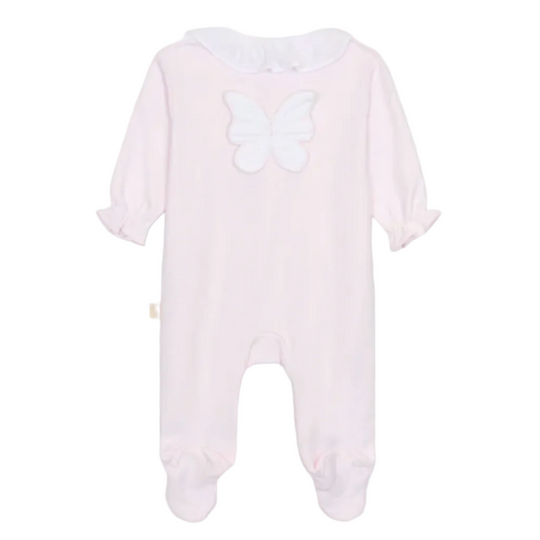 Baby Girls Pink Butterly Babygrow