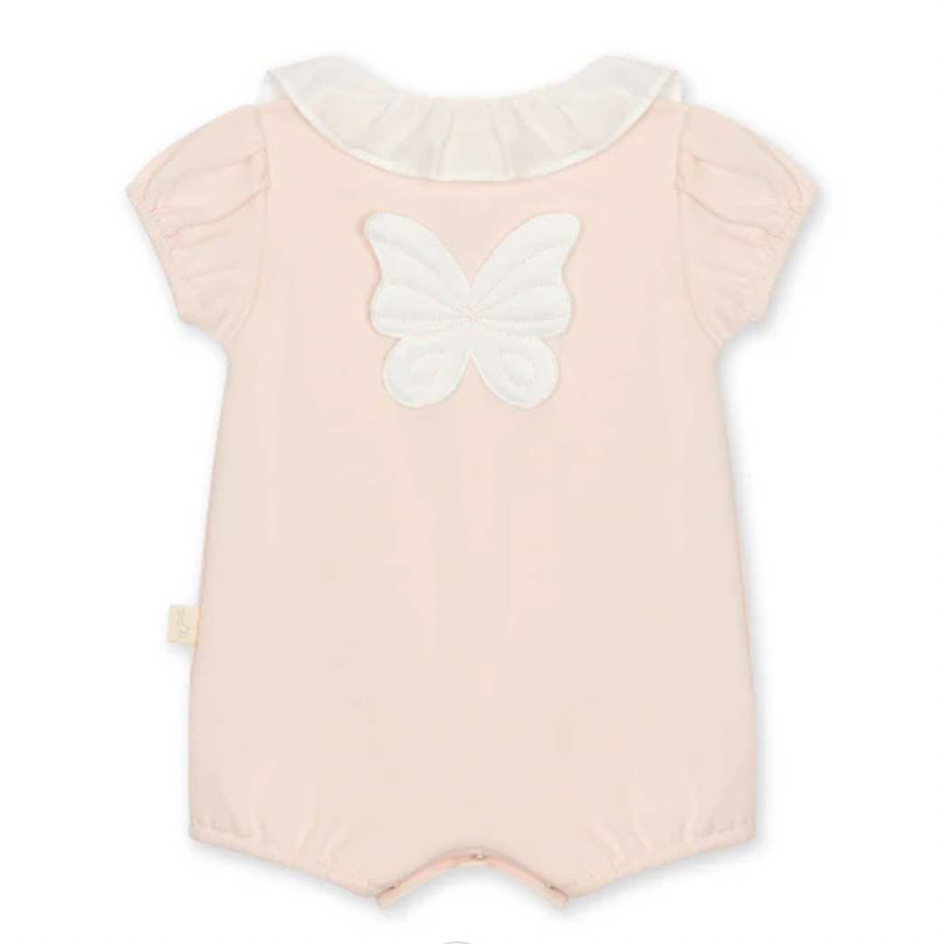 Baby Gi Baby Girls Peach Butterly Romper