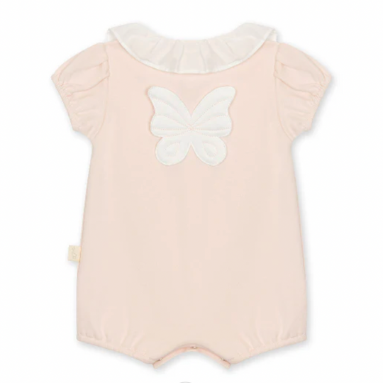 Baby Girls Peach Butterly Romper