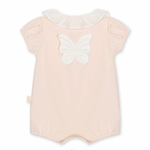 Baby Gi Baby Girls Peach Butterly Romper