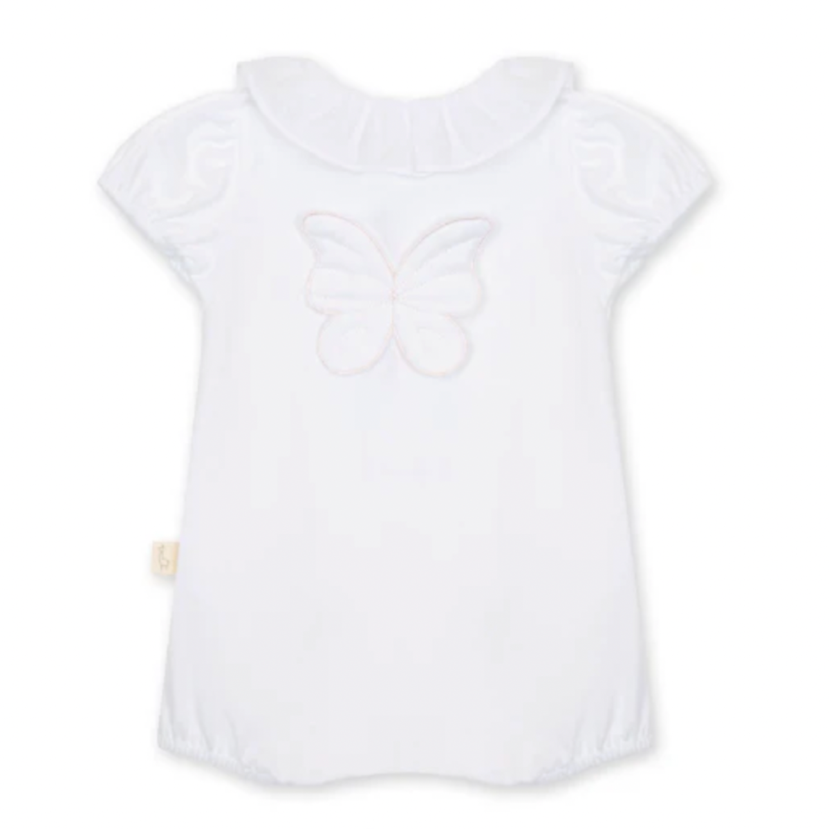 Baby Gi Baby Girls White Butterly Romper