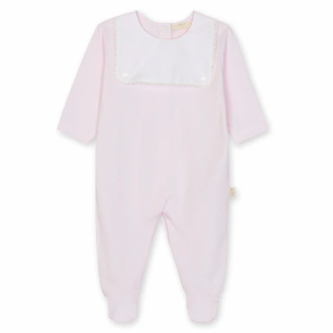 Baby Gi Girls Pink Scallop Babygrow