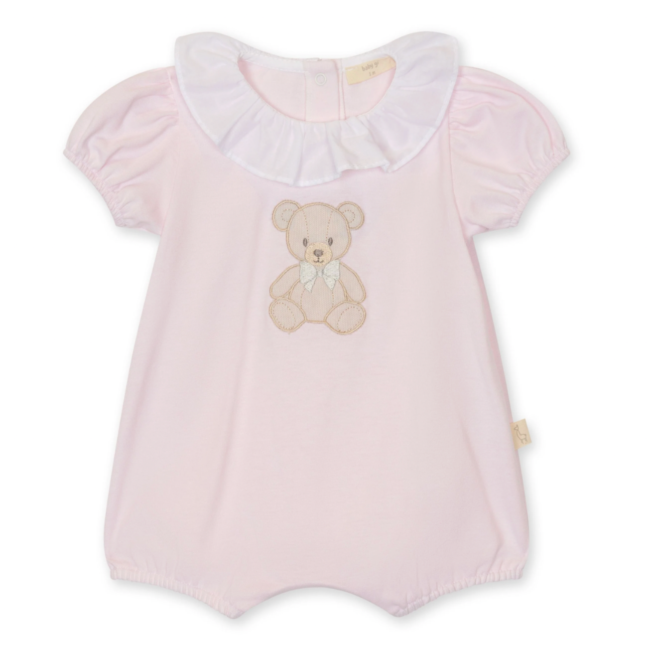 Baby Gi Baby Girls Pink Teddy Romper