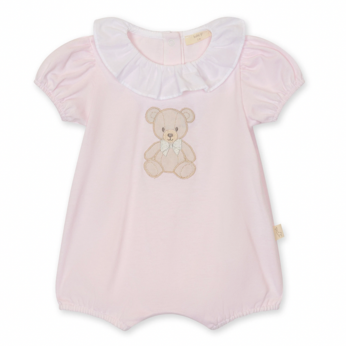 Baby Gi Baby Girls Pink Teddy Romper