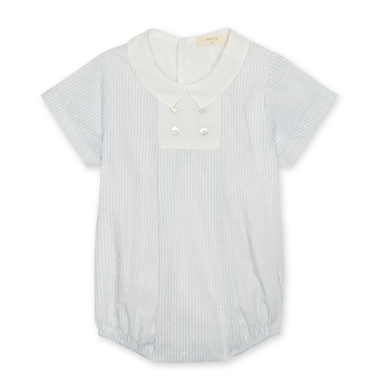 Baby Gi Baby Boys Blue Stripped Romper