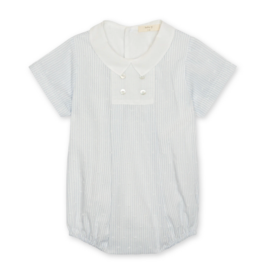 Baby Boys Blue Stripped Romper