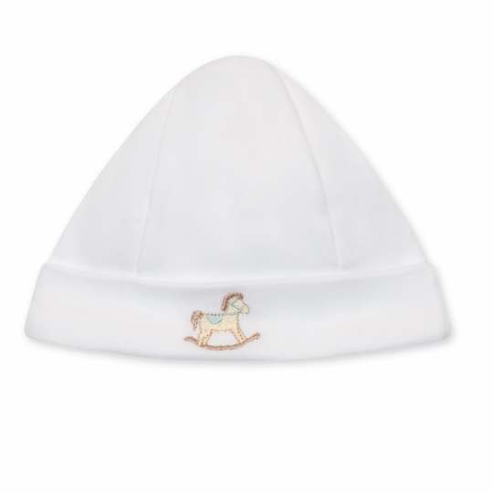 Baby Boys White Rocking Horse Hat