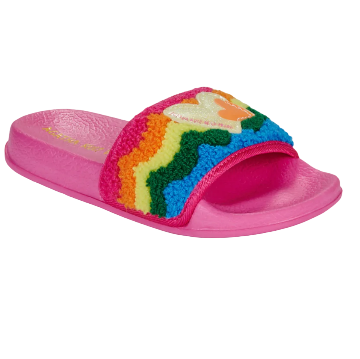 Agatha Ruiz De La Prada Girls Pink Sliders