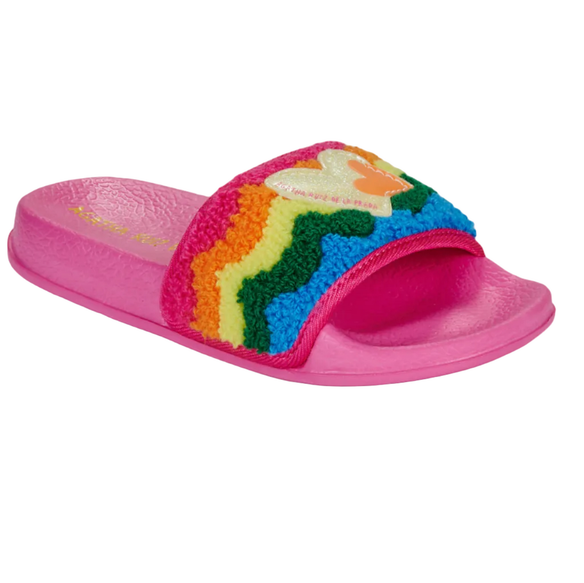 Agatha Ruiz De La Prada Girls Pink Sliders