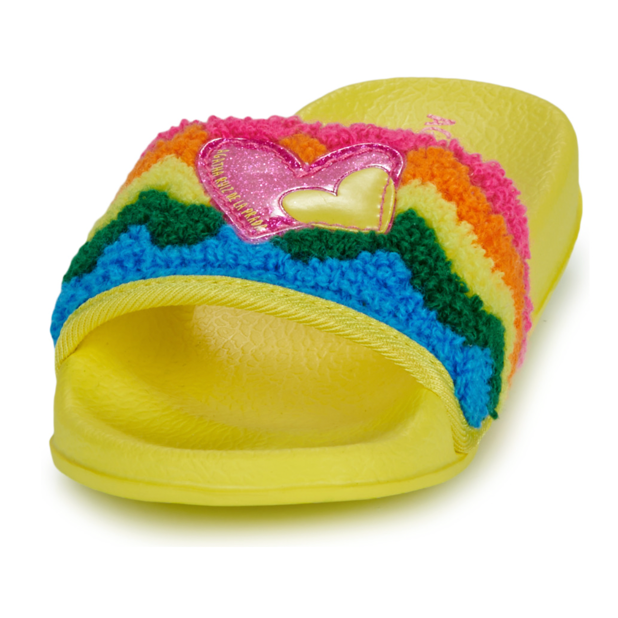 Agatha Ruiz De La Prada Girls Yellow Sliders