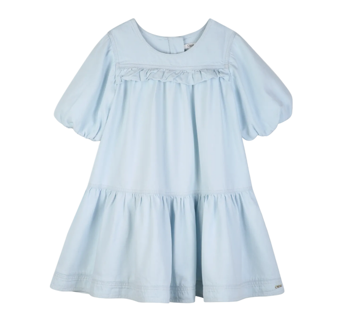 CHLOE Girls Bleach Denim Dress