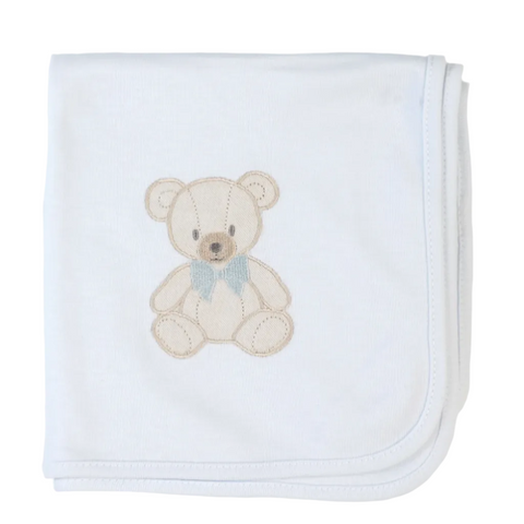 Baby Gi Boys Blue Teddy Blanket