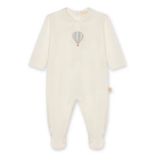 Baby Boys Cream Balloon Babygrow