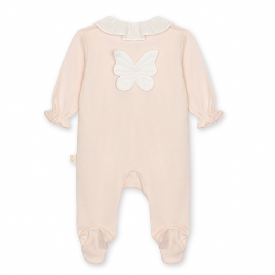Baby Girls Peach Butterly Babygrow
