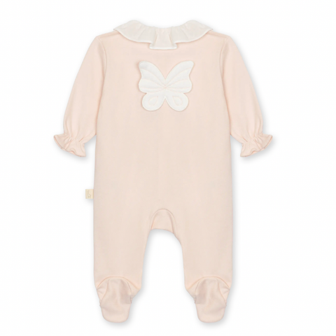 Baby Gi Baby Girls Peach Butterly Babygrow