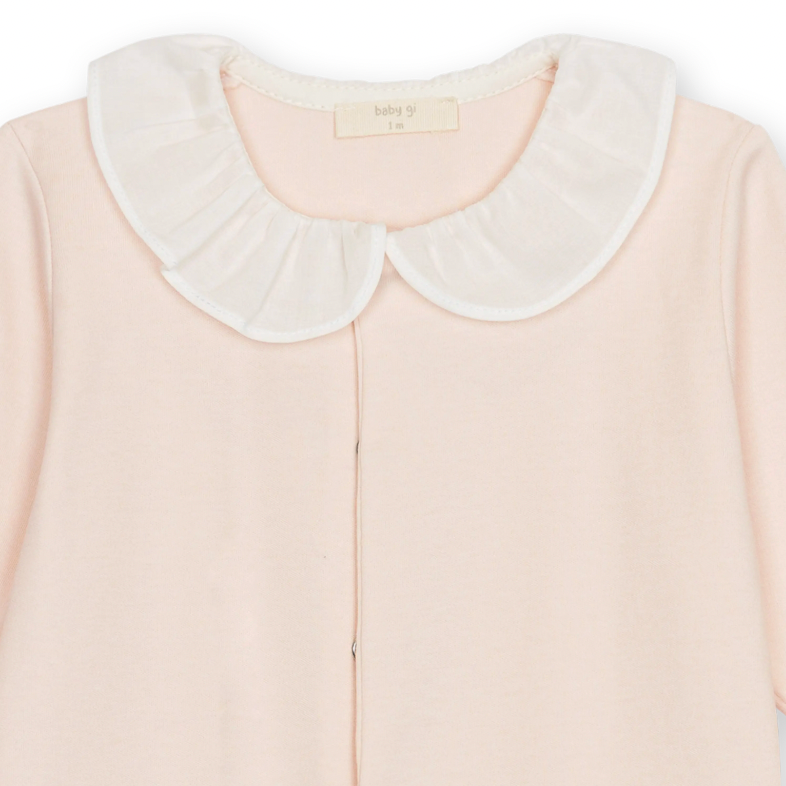 Baby Gi Baby Girls Peach Butterly Babygrow