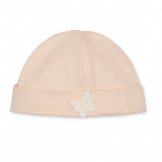 Baby Girls Peach Butterfly Hat
