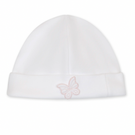 Baby Girls White Butterfly Hat