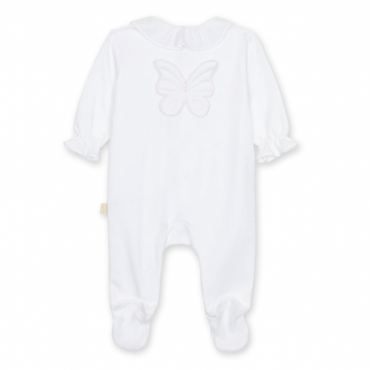 Baby Girls White Butterly Babygrow