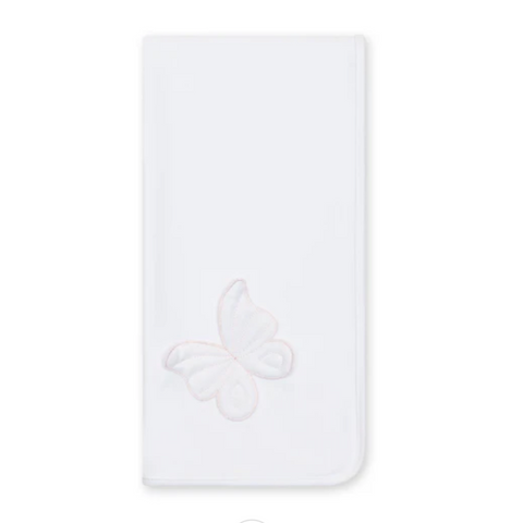 Baby Gi Baby Girls White Butterfly Blanket