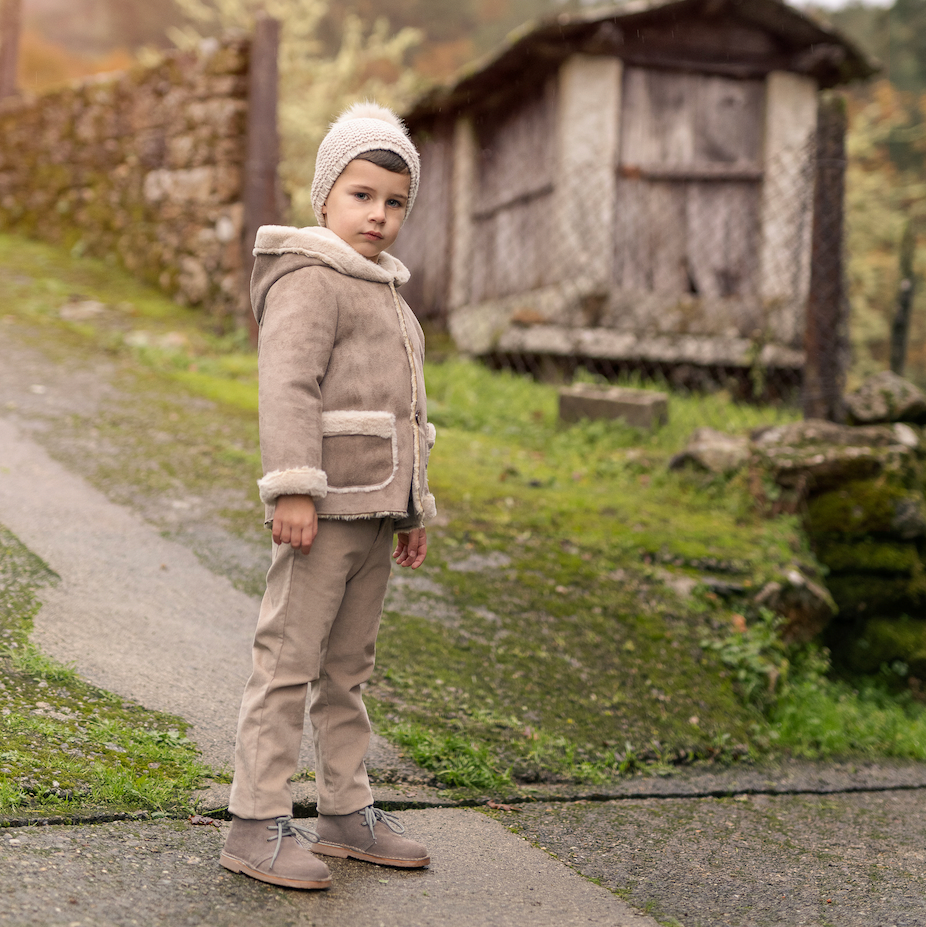 Paz Rodriguez Baby Boys Beige Coat