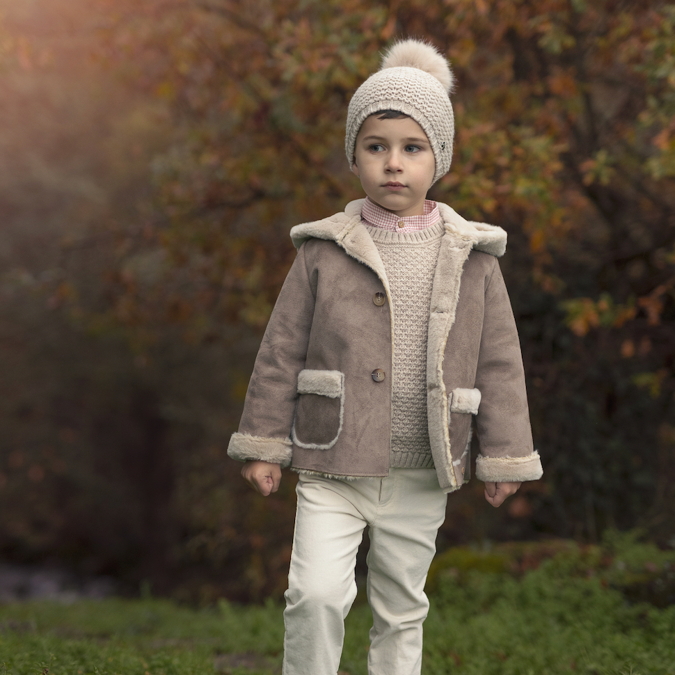 Paz Rodriguez Baby Boys Beige Coat