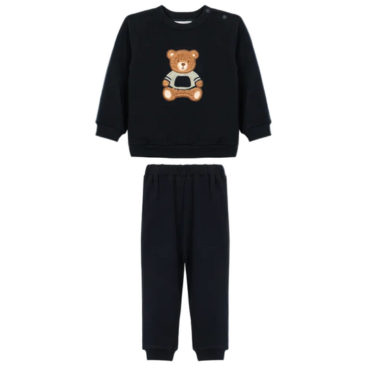 Boys Navy Teddy Tracksuit