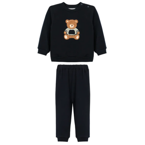Boys Navy Teddy Tracksuit