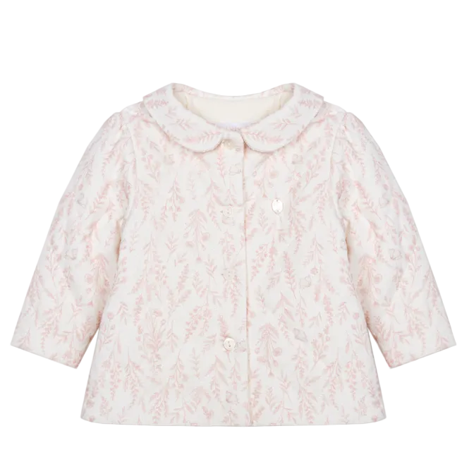 Baby Girls Pink Toile Jacket