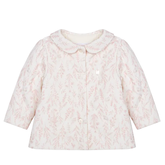 Baby Girls Pink Toile Jacket