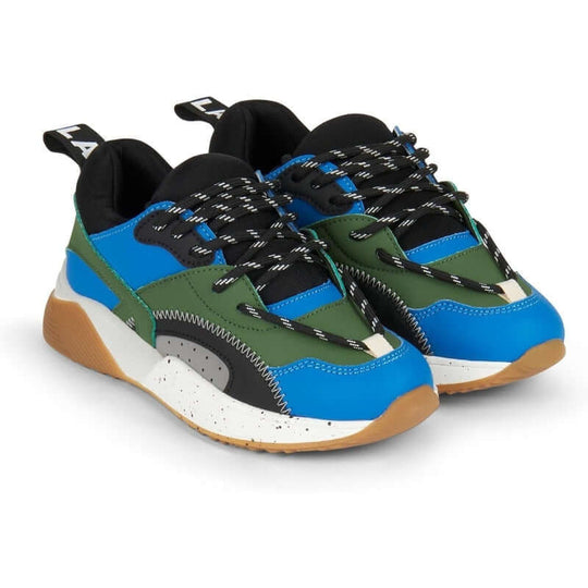 Boys Khaki / Blue Trainers