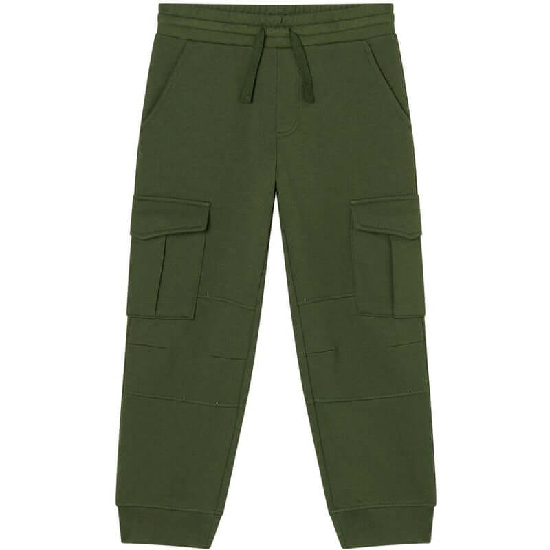 Stella McCartney Kids Boys khaki Cotton Cargo Joggers