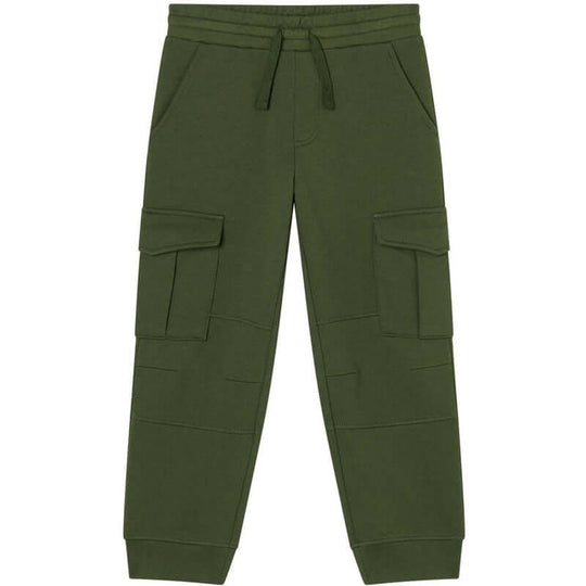 Boys khaki Cotton Cargo Joggers