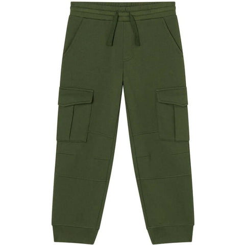 Stella McCartney Kids Boys khaki Cotton Cargo Joggers