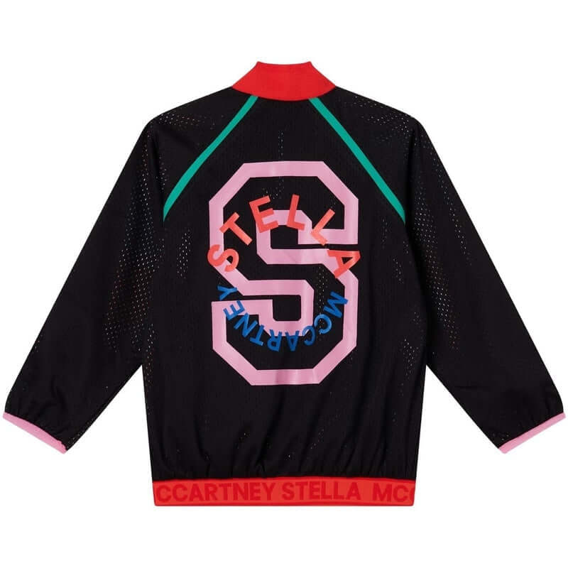 Stella McCartney Kids Girls Black Reversible Sports Jacket