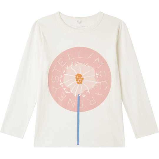 Girls Cream Sunflower T-Shirt