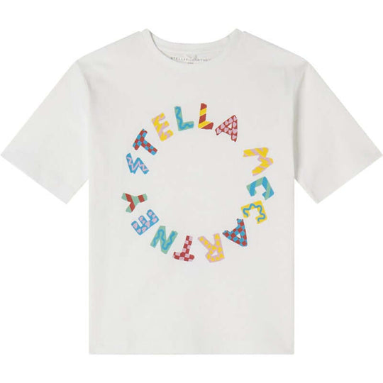 Girls Organic Circle Logo T-Shirt
