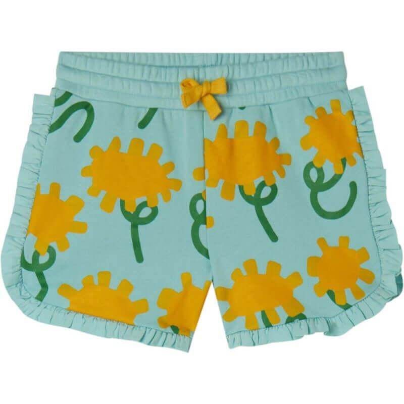 Stella McCartney Kids Girls Organic Sunflower Print Jersey Shorts